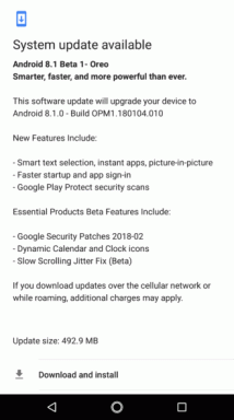 Stáhněte si OPM1.180104.010 Android 8.1 Oreo pro základní telefon