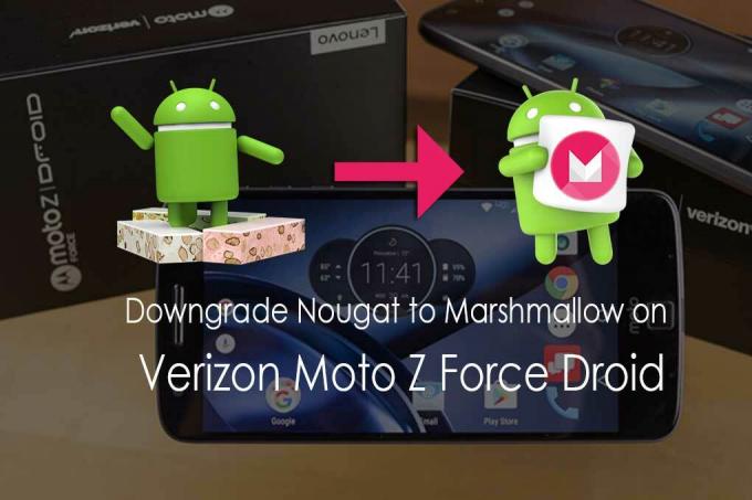 Hvordan nedgradere Verizon Moto Z Force Droid fra Android Nougat til Marshmallow