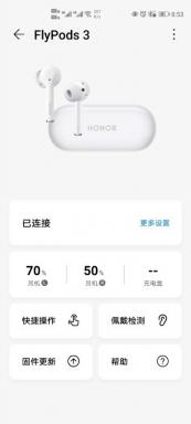 Honor FlyPods 3 programmatūras atjaunināšanas izsekotājs