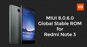 Redmi märkuse 3 jaoks laadige alla MIUI 8.0.6.0 globaalne stabiilne ROM