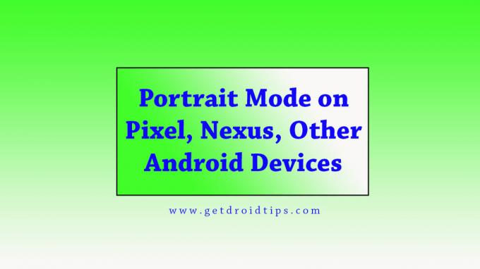 De portretmodus krijgen op Pixel, Nexus en andere Android-apparaten