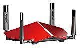 D-LINK DIR-895L bezvadu AC5300 ULTRA Wi-Fi maršrutētāja attēls - melns / sarkans