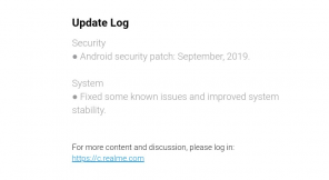 Реализирана е корекция на сигурността на Realme на 3 септември 2019 г.