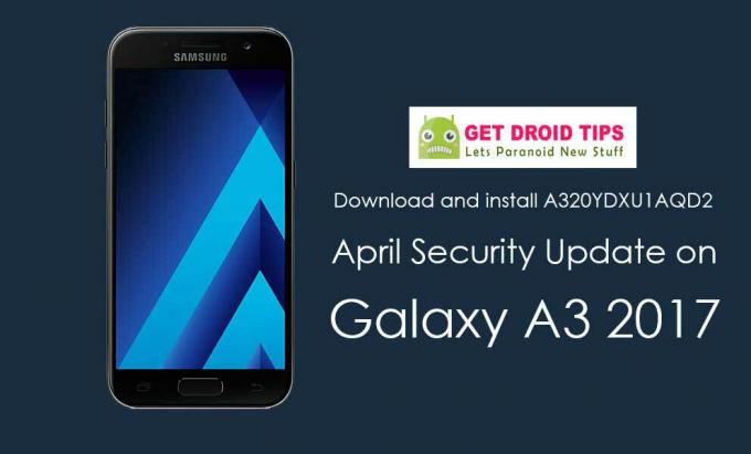 Изтеглете априлска сигурност с Marshmallow A320YDXU1AQD2 за Galaxy A3 2017