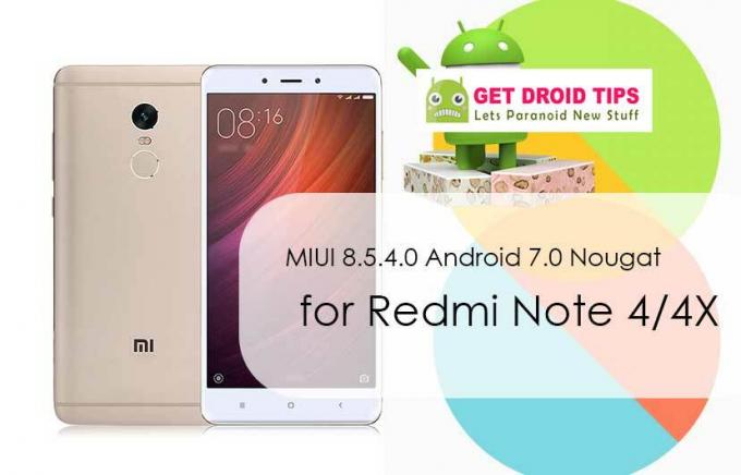 قم بتنزيل MIUI 8.5.4.0 Global Stable ROM لـ Redmi Note 4 / 4x - Android 7.0 Nougat