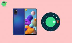 Praćenje statusa ažuriranja za Samsung 11 Galaxy A21s Android 11 (One UI 3.0)