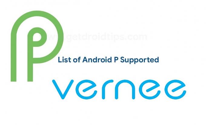 Android 9.0 Pie understøttet Vernee