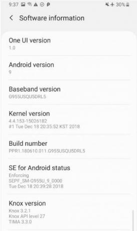 G950USQU5DRL6: Comment installer la version bêta de Galaxy S8 OneUI Android Pie