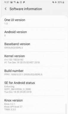 G950USQU5DRL6: Jak nainstalovat Galaxy S8 One UI Android Pie Beta