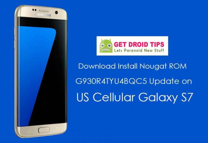Ladda ner Installera G930R4TYU4BQC5 Nougat Firmware för US Cellular Galaxy S7 G930R4