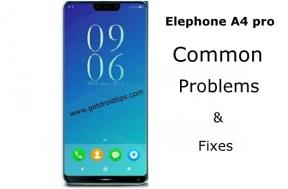 Vanliga problem och korrigeringar för Elephone A4 Pro