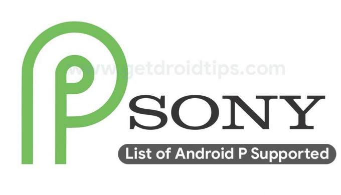 Lijst met door Android 9.0 P ondersteunde Sony Xperia-apparaten