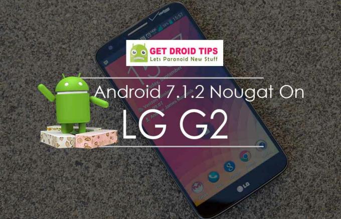 Atsisiųskite oficialų „Android 7.1.2 Nuga“ „LG G2 Docomo“ (pasirinktinis ROM, AICP)