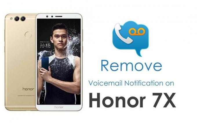 Sådan fjernes Voicemail Notification på Honor 7X