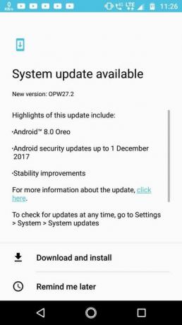 Download en update OPW27.2 Moto X4 Android Oreo-update in India