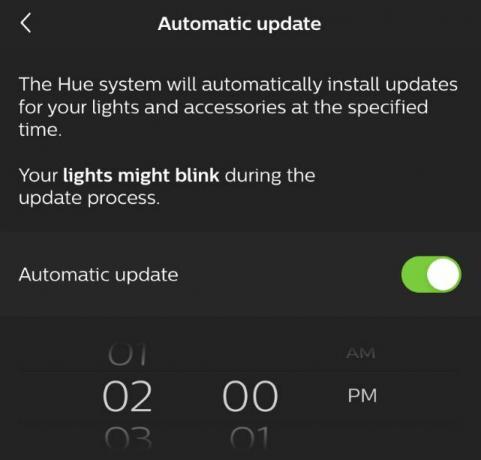 philips hue automatisk opdatering