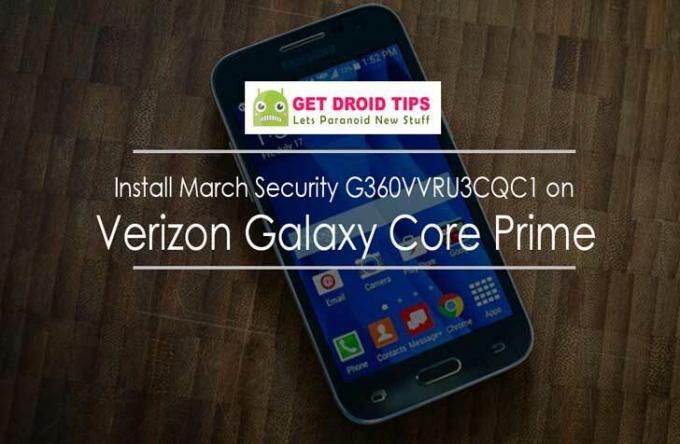 Установите March Security G360VVRU3CQC1 Verizon Galaxy Core Prime