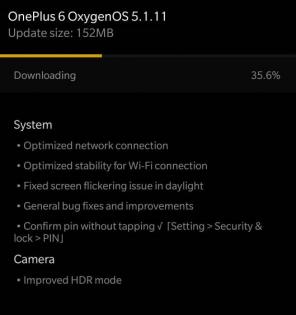 OnePlus 6 Oxygen OS 5.1.11 Terbaru Menghadirkan Mode HDR yang Ditingkatkan dan Memperbaiki Kedipan Layar