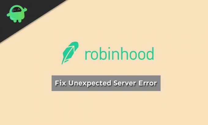 Düzeltme: Robinhood Beklenmeyen Sunucu Hata Mesajı