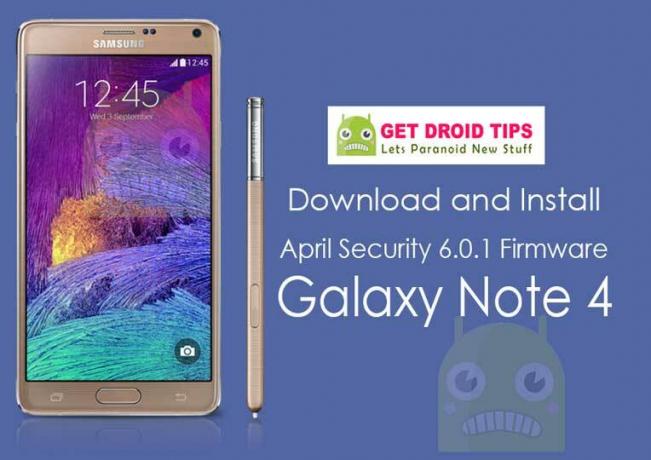 تنزيل تثبيت N910FXXS1DQD2 April Security Marshmallow لـ Galaxy Note 4 (Snapdragon)