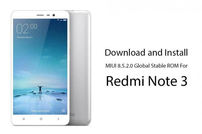 Скачать Установить MIUI 8.5.2.0 Global Stable ROM для Redmi Note 3