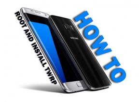 Šaknis ir įdiekite oficialų „TWRP“ atkūrimą „Samsung Galaxy S7“