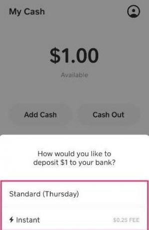 Skicka pengar från Cash-appen till PayPal