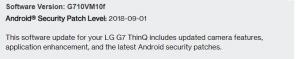 Preuzmite G710VM10f: Verizon LG G7 ThinQ sigurnosno ažuriranje od rujna