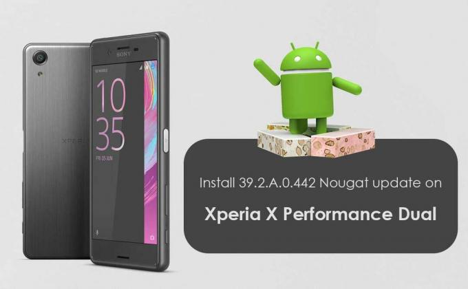 Installige Xperia X Performance Duali värskendus 39.2.A.0.442 Nougat