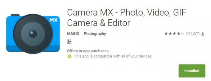 Fotoaparát MX 