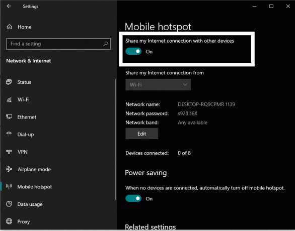 Düzeltme: Windows 10'da mobil Hotspot Hatası ayarlayamıyoruz