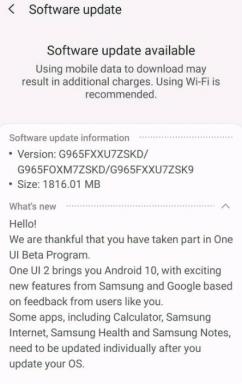 Uvedena je posodobitev za Samsung Galaxy S9 Android 10 One UI 2.0 Beta
