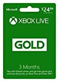 Slika 3-mesečne zlate kartice Microsoft Xbox Live (fizična kartica)