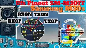PinOUT UFS dell'ISP per Samsung Galaxy M30s