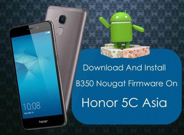 Установите стоковую прошивку B350 на Honor 5C (Nougat) (Азия)
