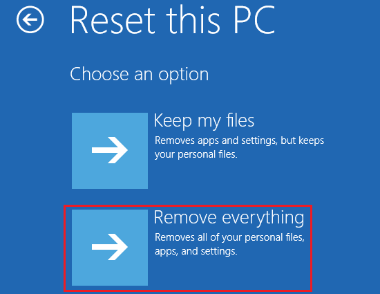 إعادة تعيين نظام Windows 10 بدون طريقة كلمة المرور