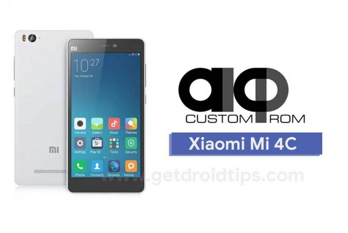 Descargue y actualice AICP 13.1 en Xiaomi Mi 4C (Android 8.1 Oreo)