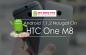 Preuzmite Instalirajte službeni Android 7.1.2 Nougat na HTC One M8 (prilagođeni ROM, AICP)