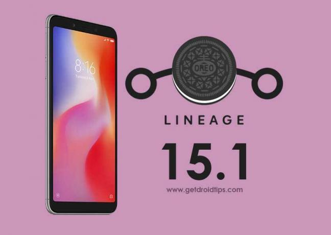 Descargue Lineage OS 15.1 en Android 8.1 Oreo basado en Xiaomi Redmi 6