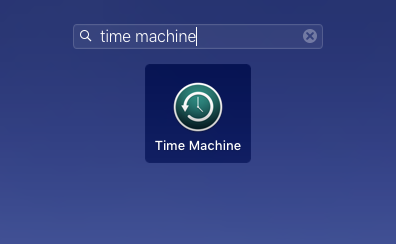 Zeitmaschine Macos
