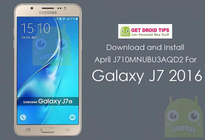 Download Installieren Sie J710MNUBU3AQD2 April Security Marshmallow für Galaxy J7 2016