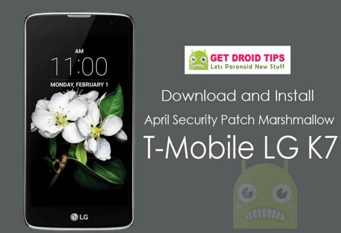 Downloaden Installeer K33010l april-beveiligingsupdate op T-Mobile LG K7 (K33010l_00_0405)