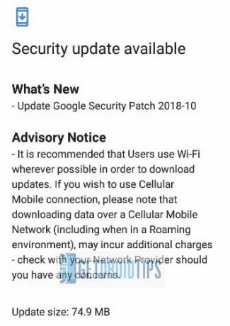Aktualizácia bezpečnostnej opravy z októbra 2018 pre Nokiu 5.1 Plus