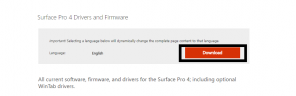 Download og installer Microsoft Surface Pro 4-drivere på Windows