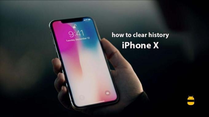 كيفية مسح السجل على iPhone X