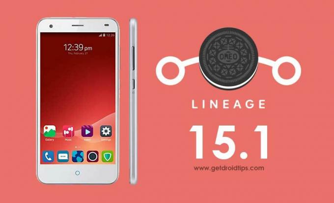 Lejupielādējiet Lineage OS 15.1 uz ZTE Blade S6 bāzes Android 8.1 Oreo