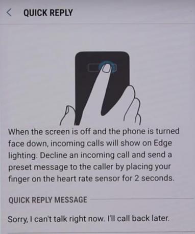 הפעל את Galaxy Note 9 Edge Lightning Mode