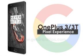 Unduh ROM Pixel Experience di OnePlus 3 / 3T dengan Android 10 Q.