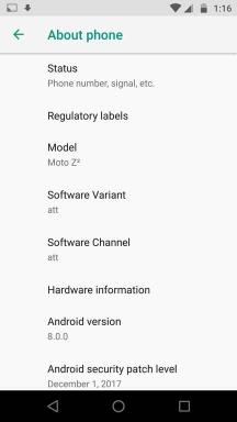 Prenesite in namestite OCX27.109-47 Android 8.0 Oreo za AT&T Moto Z2 Force