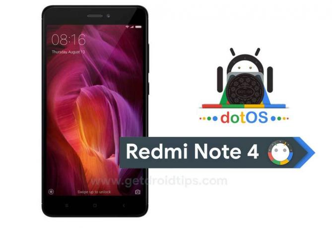 Ladda ner och installera DotOS på Redmi Note 4 baserat på Android 9.0 Pie
